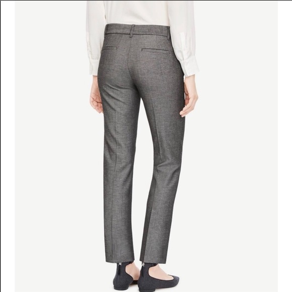 Ann Taylor Devin Fit Ankle Pants - Charcoal Grey - Picture 2 of 8